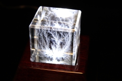 2" Beveled Cube on LM2699 Light Base